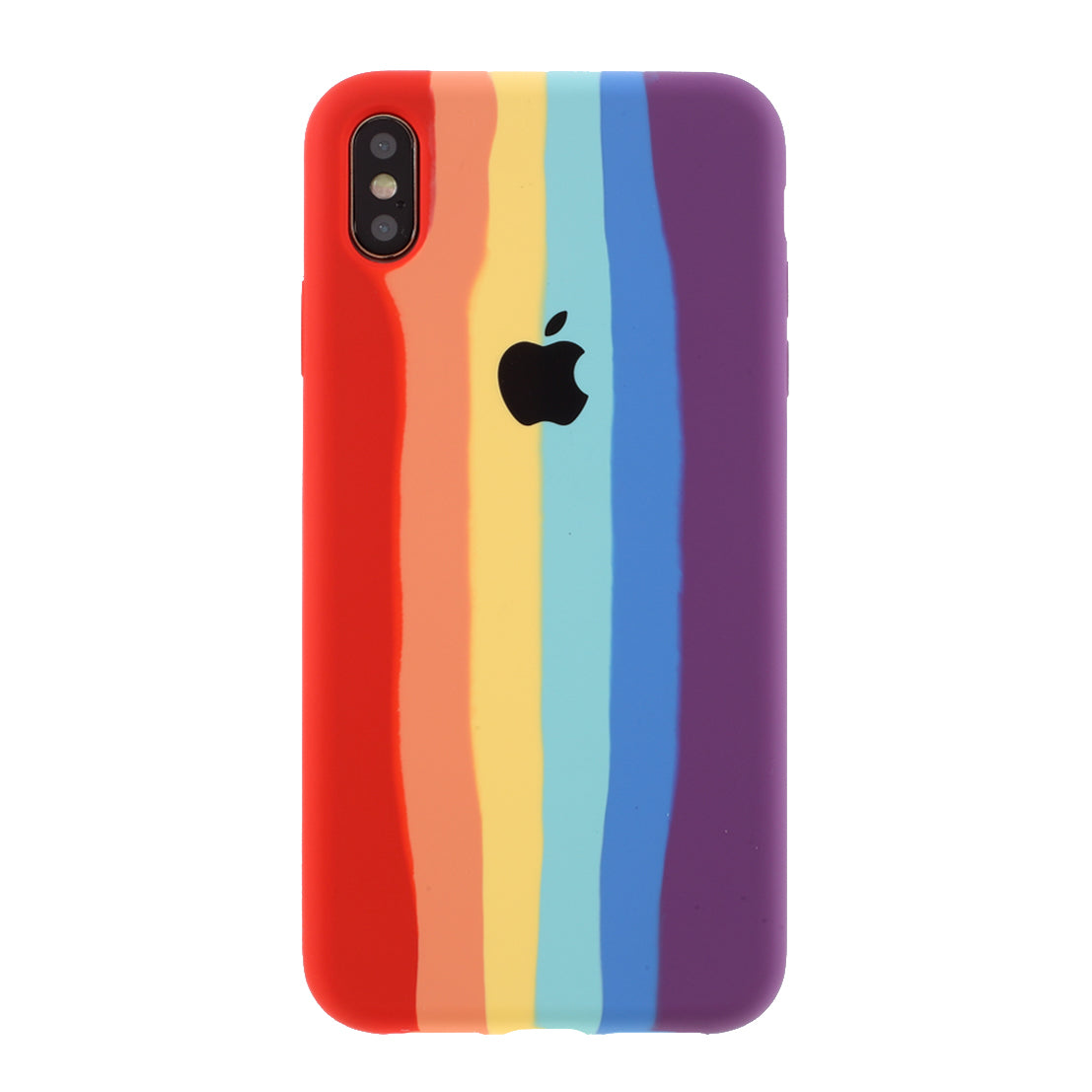 Rainbow Solid Protector Silicone Cover for iPhone X XS 5.8 inch Case Rainbow Solid Protector Silicone Cover for iPhone X XS 5.8 inch Case